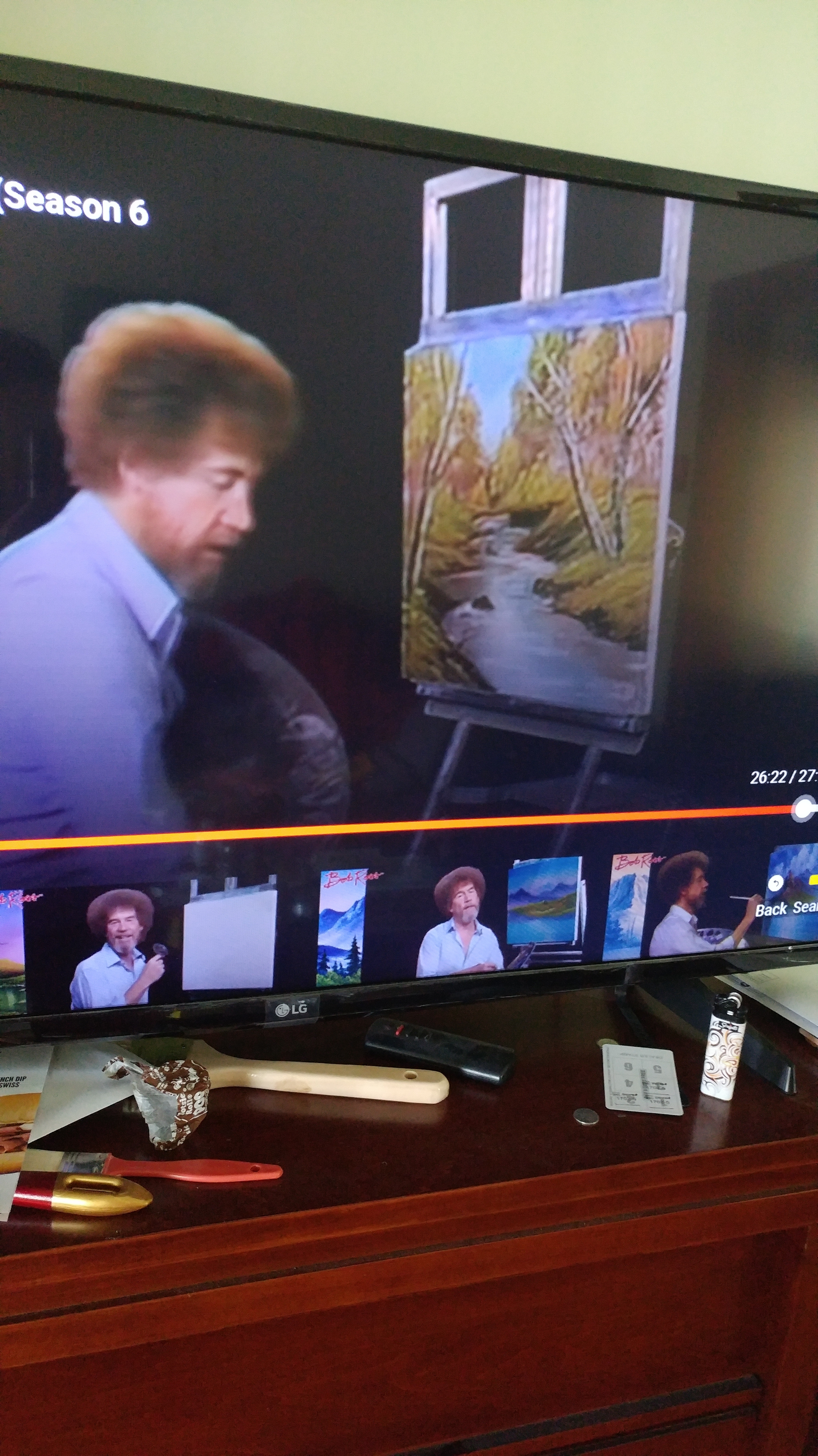 Bob Ross painting Whispering Stream by Bob Ross