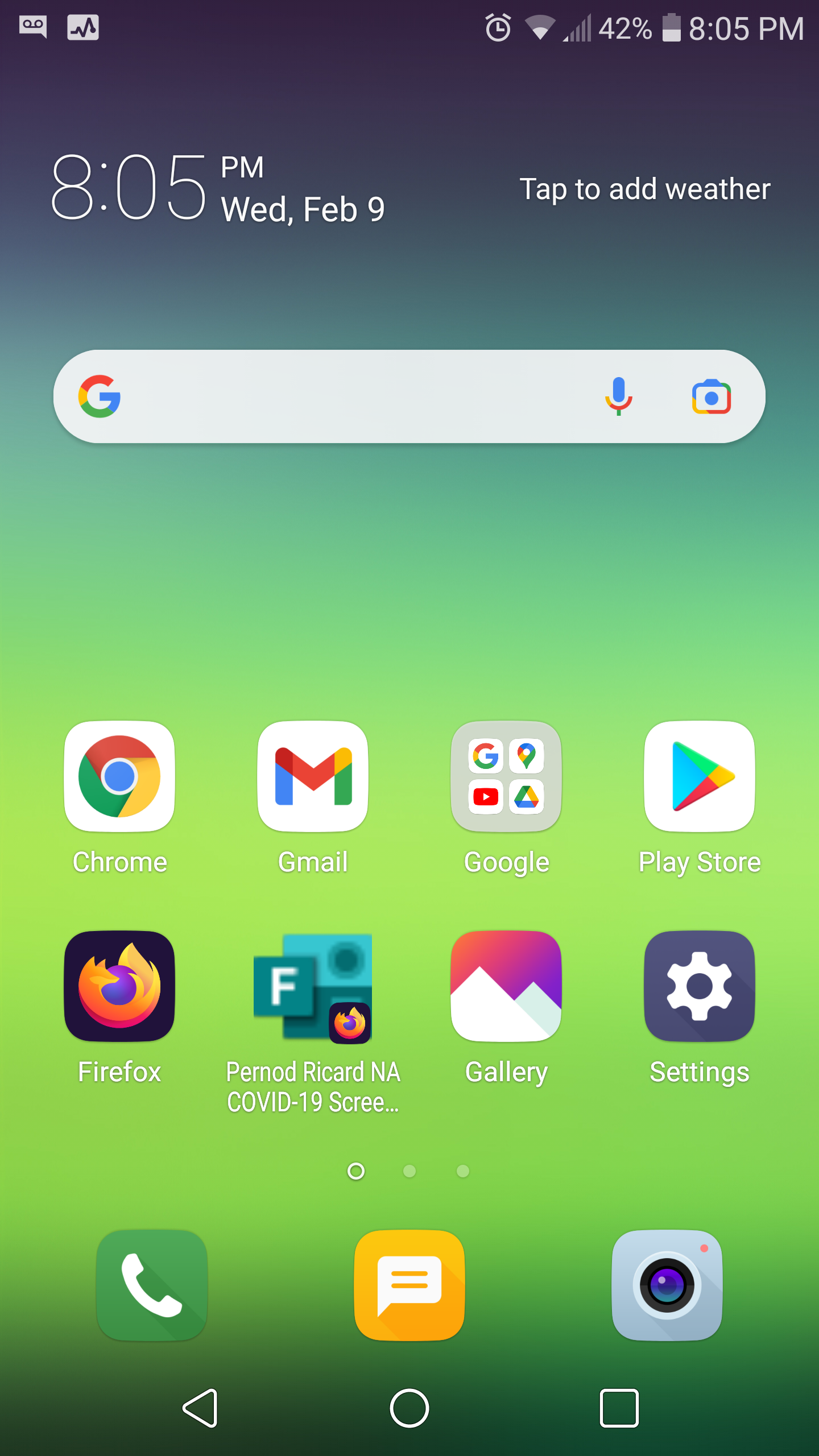 My phone homescreen